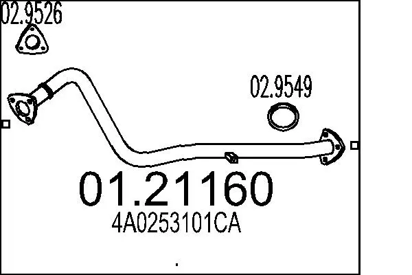 изпускателна тръба MTS                 