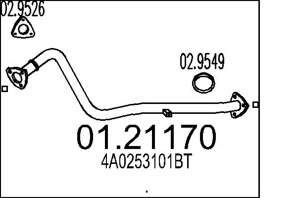 изпускателна тръба MTS                 