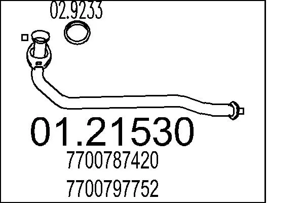изпускателна тръба MTS                 