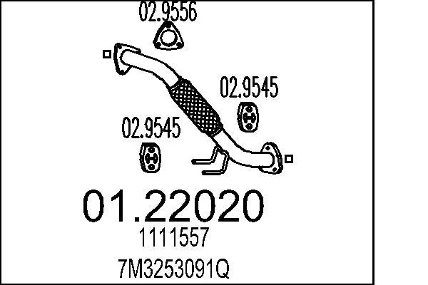 изпускателна тръба MTS                 