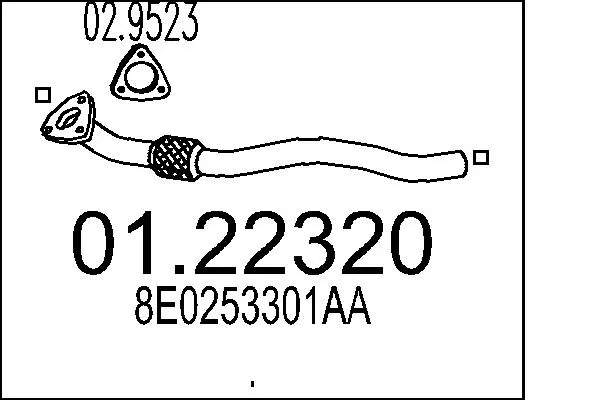 изпускателна тръба MTS                 
