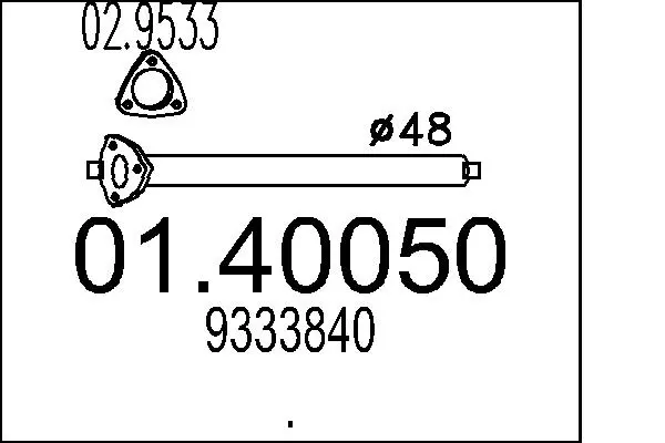 изпускателна тръба MTS                 