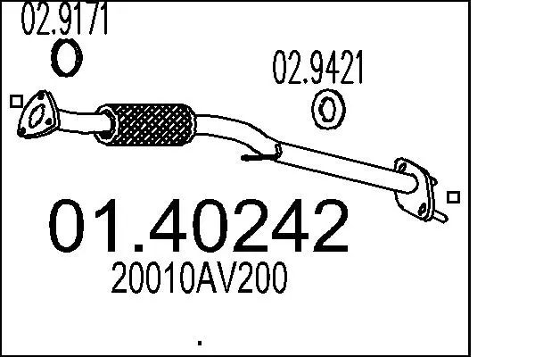 изпускателна тръба MTS                 