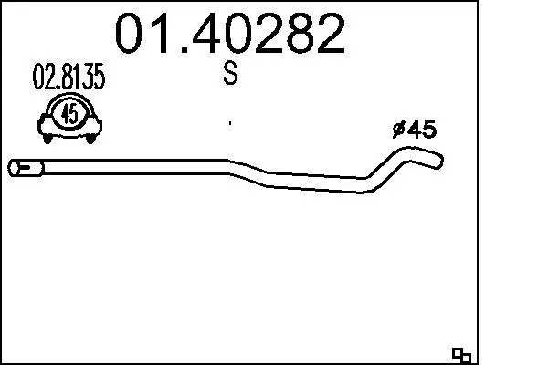 изпускателна тръба MTS                 