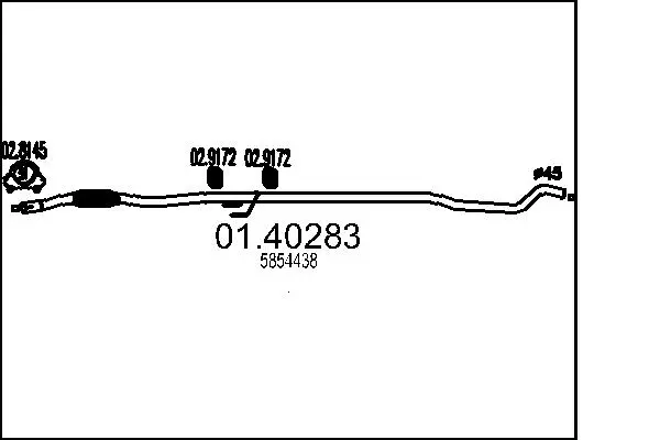 изпускателна тръба MTS                 