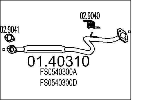 изпускателна тръба MTS                 