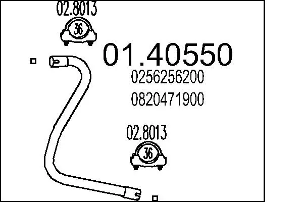 изпускателна тръба MTS                 