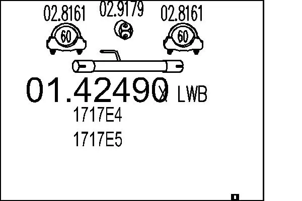 изпускателна тръба MTS                 