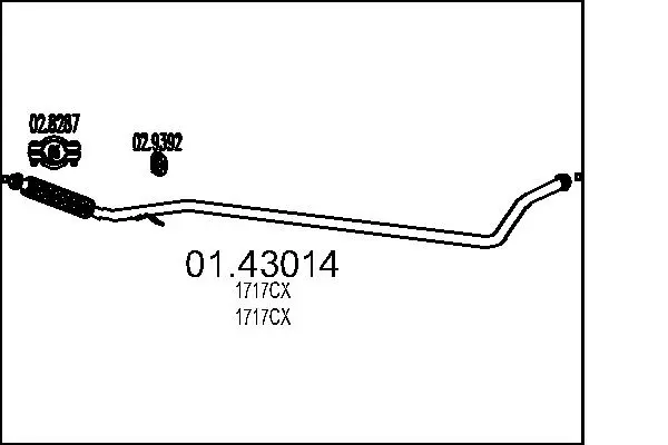 изпускателна тръба MTS                 