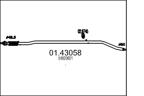 изпускателна тръба MTS                 