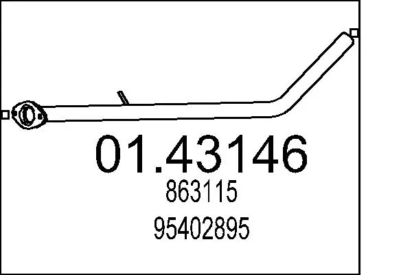 изпускателна тръба MTS                 