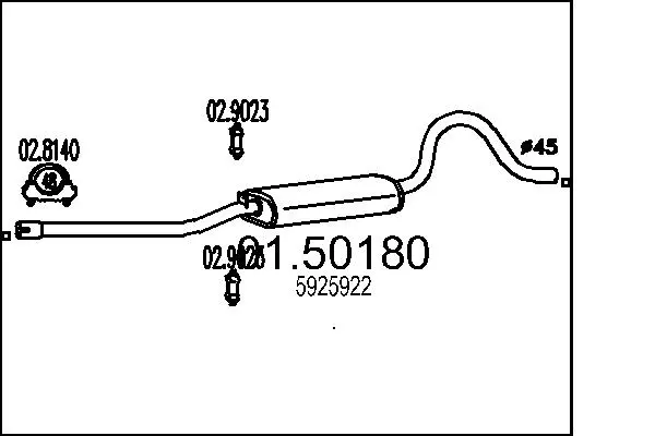 средно гърне MTS                 