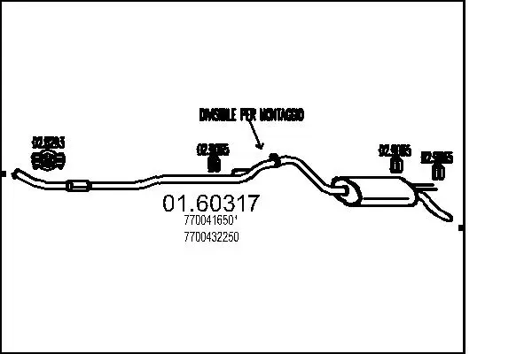 крайно гърне MTS                 