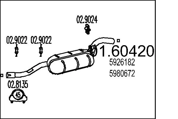 крайно гърне MTS                 