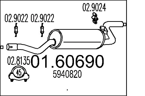 крайно гърне MTS                 