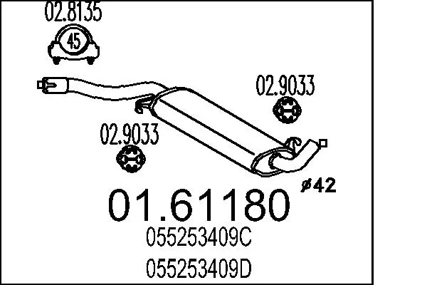 крайно гърне MTS                 