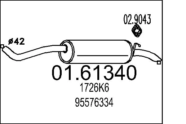 крайно гърне MTS                 