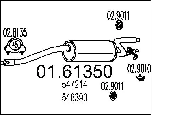 крайно гърне MTS                 