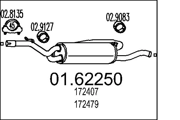 крайно гърне MTS                 