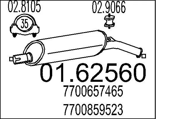 крайно гърне MTS                 