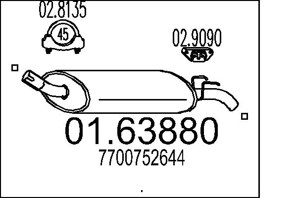крайно гърне MTS                 