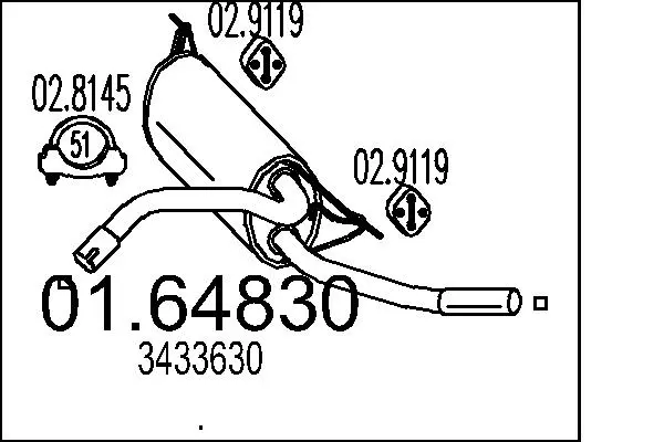крайно гърне MTS                 