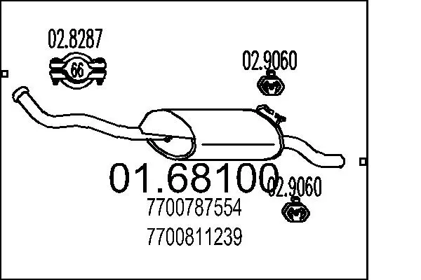 крайно гърне MTS                 