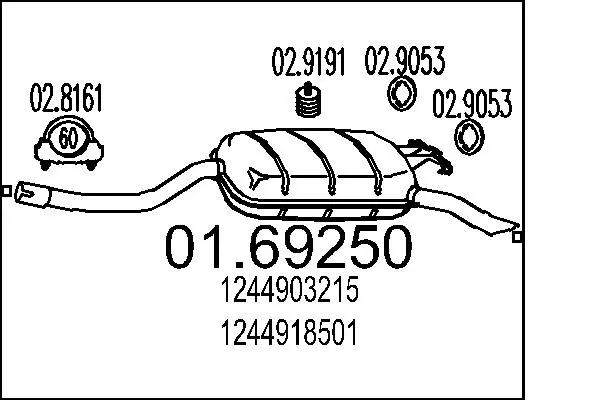 крайно гърне MTS                 
