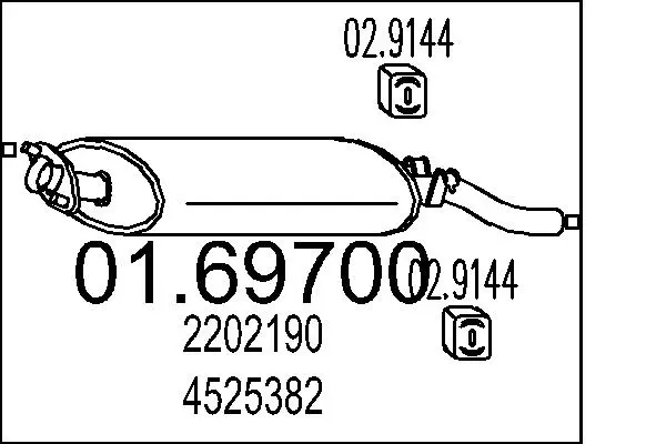 крайно гърне MTS                 