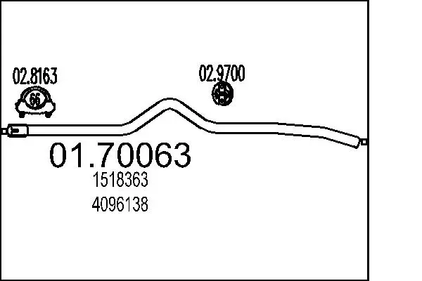 изпускателна тръба MTS                 