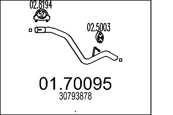 изпускателна тръба MTS                 