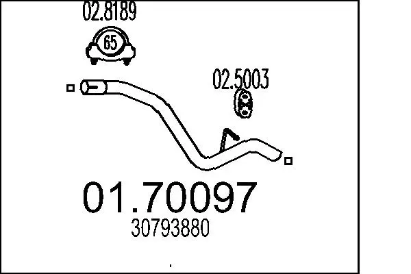 изпускателна тръба MTS                 
