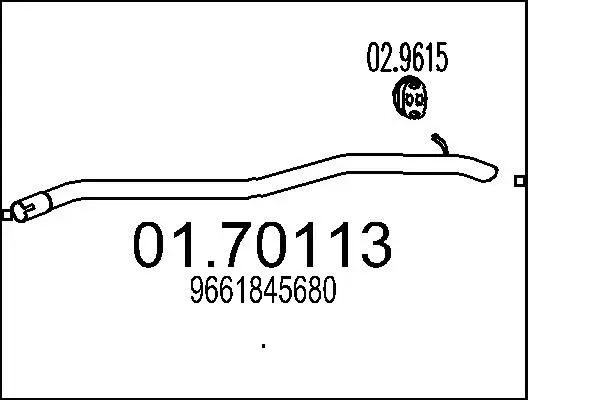 изпускателна тръба MTS                 