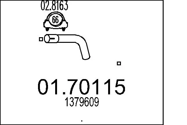 изпускателна тръба MTS                 