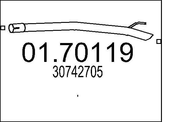 изпускателна тръба MTS                 