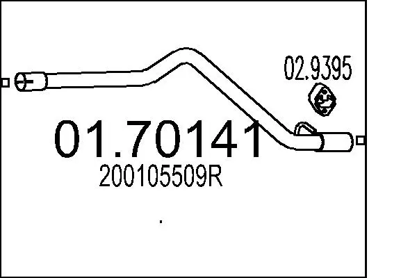 изпускателна тръба MTS                 
