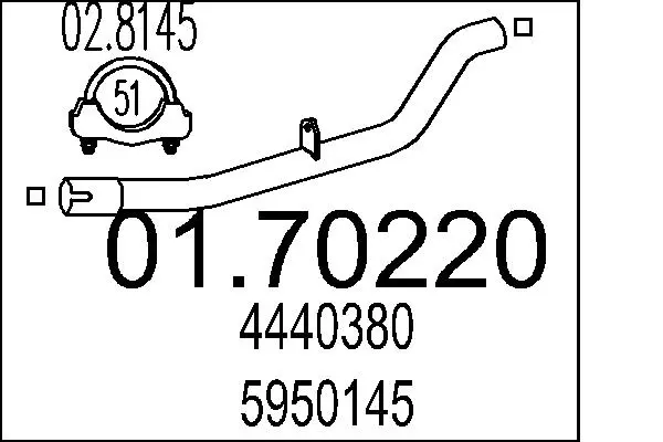 изпускателна тръба MTS                 