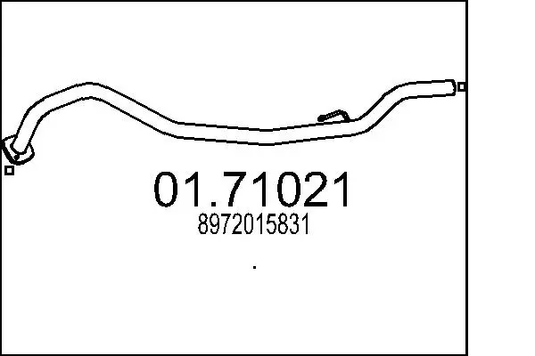 изпускателна тръба MTS                 