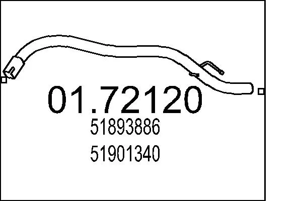 изпускателна тръба MTS                 