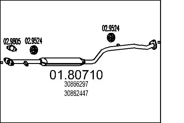 средно гърне MTS                 