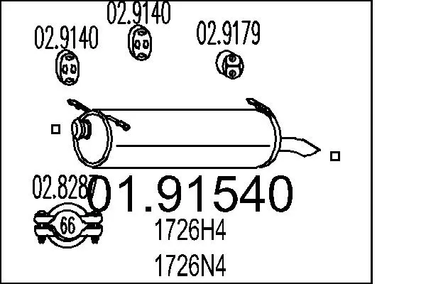 крайно гърне MTS                 