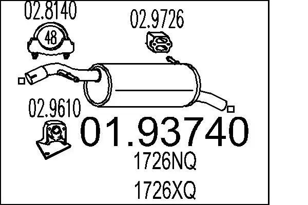 крайно гърне MTS                 