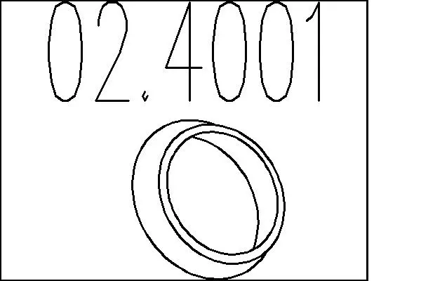 уплътнителен пръстен, изпуск. тръба MTS                 