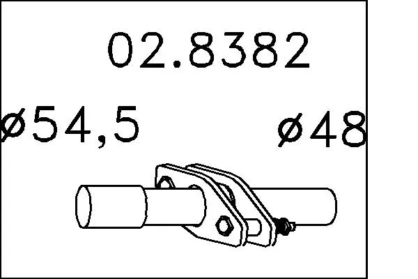 тръбна връзка, изпускателна система MTS                 