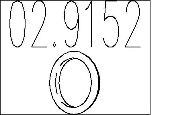 уплътнителен пръстен, изпуск. тръба MTS                 