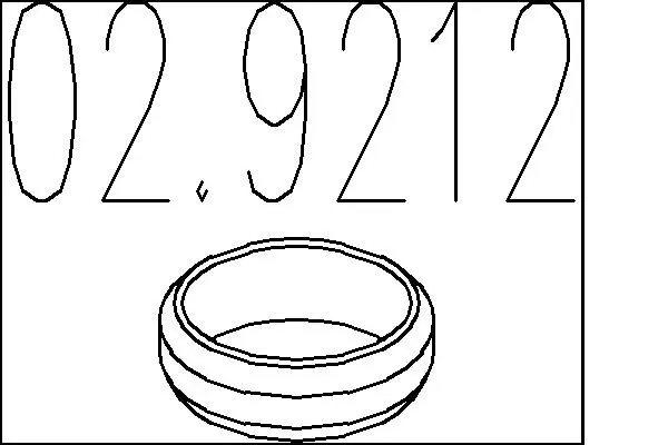 уплътнителен пръстен, изпуск. тръба MTS                 