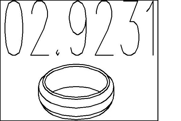 уплътнителен пръстен, изпуск. тръба MTS                 