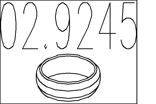 уплътнителен пръстен, изпуск. тръба MTS                 