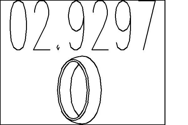 уплътнителен пръстен, изпуск. тръба MTS                 