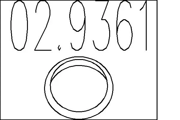 уплътнителен пръстен, изпуск. тръба MTS                 